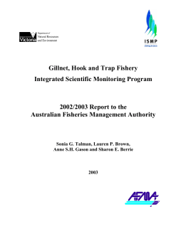 R02/0929 Gillnet Hook and Trap Fishery ISMP Final Report 02-03