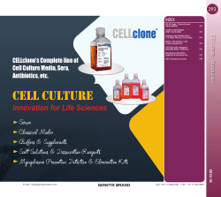 cell culture - Genetix Biotech