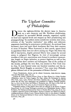 The `Vigilant Committee of Philadelphia