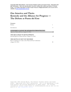Our America and Theirs Kennedy and the Alliance for Progress