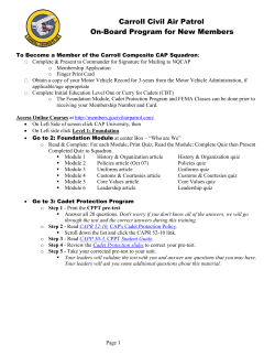 New Members - Carroll Composite Squadron