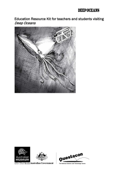 Education Kit for Deep Oceans Exhibition