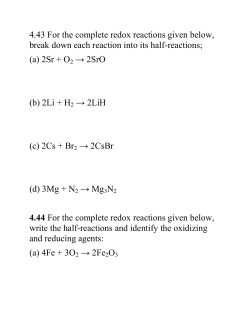 redox practice