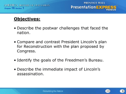 AHON Chapter 16 Section 1 Lecture Notes