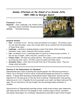 Masterpiece: La Grande Jatte, 1884