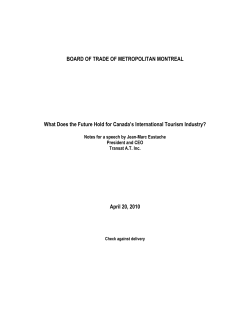 Media, speeches and presentations | Transat A.T. inc.