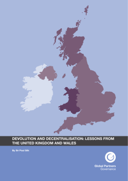 devolution and decentralisation