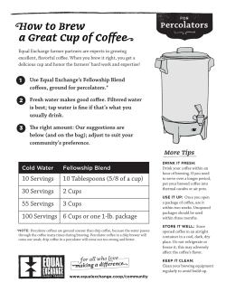percolators - Equal Exchange