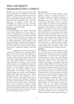 the university grahamstown campus