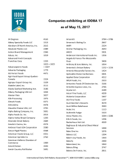 Exhibitor List