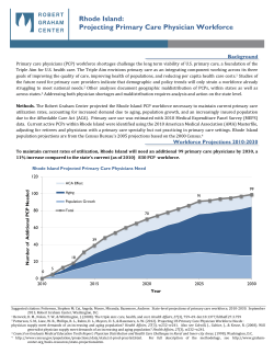 Rhode Island: Projecting Primary Care Physician Workforce
