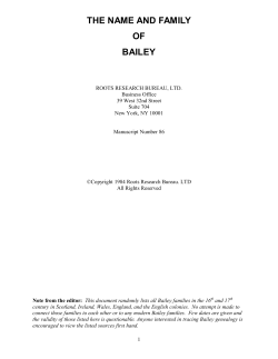 the name and family of bailey