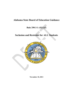 Seclusion and Restraint