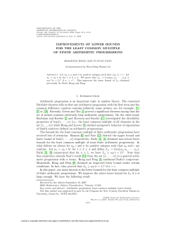 IMPROVEMENTS OF LOWER BOUNDS FOR THE LEAST