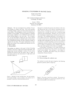finding cylinders in range data