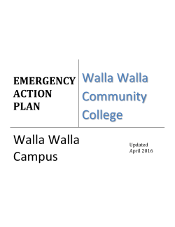 Emergency Action Plan (Walla Walla)