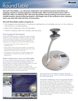 Microsoft RoundTable