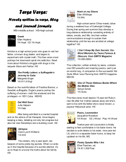 Terse Verse - Ocean County Library