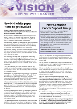 2016 VISION February Newsletter