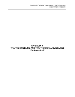 APPENDIX J - TRAFFIC MODELING AND TRAFFIC SIGNAL