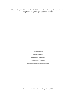 Her Essay - Canadian Immigration Historical Society