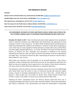 NYS Attorney General - Disability Rights New York