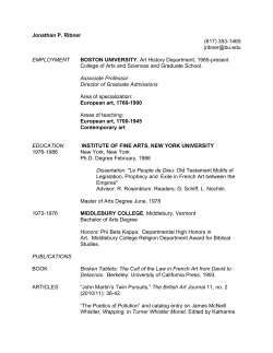 Ribner resume - Boston University