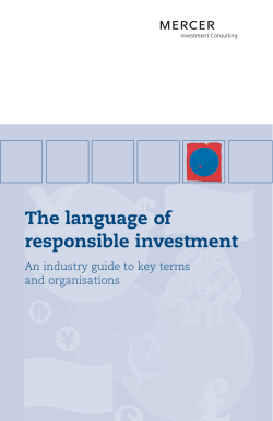The language of responsible investment