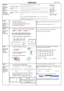 Multiplication progression Mar 16