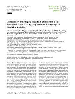 Contradictory hydrological impacts of afforestation in the humid