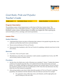 Great Books: Pride and Prejudice