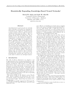 Heuristically Expanding Knowledge