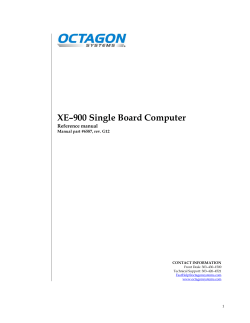 XE–900 Single Board Computer