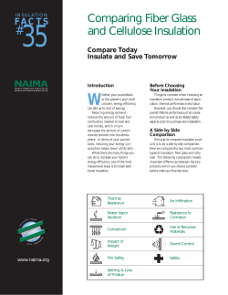 Comparing Fiber Glass and Cellulose Insulation