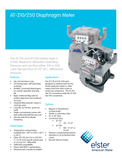 AT-210/250 Diaphragm Meter