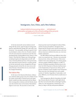 Immigrants, cars, cities, and a new Indiana