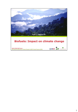 6.2 Biofuels Impact on climate