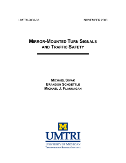 mirror-mounted turn signals and traffic safety