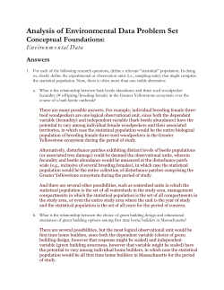 Analysis of Environmental Data Problem Set