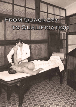 From Quackery to Qualification