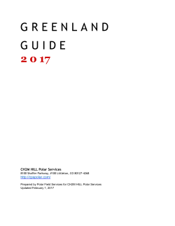 Greenland Guide - CH2M HILL Polar Services
