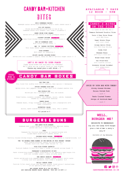 CANDY BAR BOXES