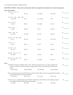 5.6.18 Decimal--Equations, Problem Solving 3