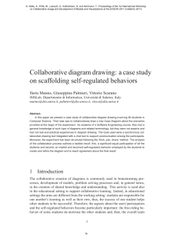 Collaborative diagram drawing: a case study on scaffolding self