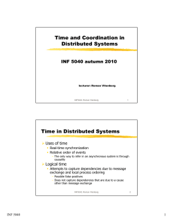 Time and Coordination