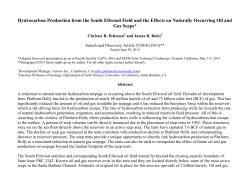 Hydrocarbon Production from the South Ellwood Field and the