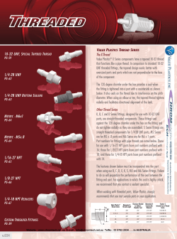 10-32 UNF, SPECIAL TAPERED THREAD 1/4-28 UNF