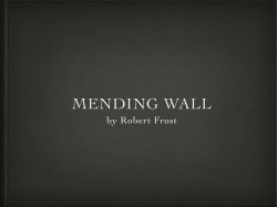 Mending Wall - cloudfront.net