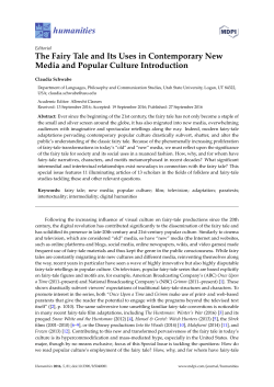 The Fairy Tale and Its Uses in Contemporary New Media and