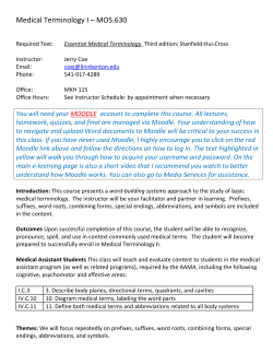 Medical Terminology I &ndash; MO5.630 - Linn